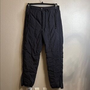 Chalet Black Sweatpants with Quilted Texture and Relaxed Fit